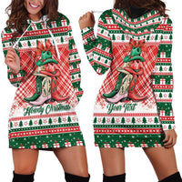 Personalized Cowgirl Boots Howdy Christmas Hoodie Dress Western Christmas - Wonder Print Shop
