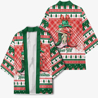 Personalized Cowgirl Boots Howdy Christmas Kimono Western Christmas - Wonder Print Shop