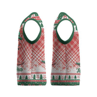 Personalized Cowgirl Boots Howdy Christmas Knitted V-Neck Vest Western Christmas - Wonder Print Shop