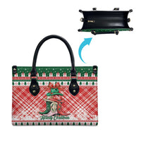 Cowgirl Boots Howdy Christmas Leather Bag Western Christmas - Wonder Print Shop