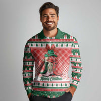 Personalized Cowgirl Boots Howdy Christmas Long Sleeve Polo Shirt Western Christmas - Wonder Print Shop