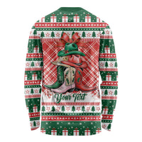 Personalized Cowgirl Boots Howdy Christmas Long Sleeve Shirt Western Christmas - Wonder Print Shop