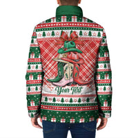Personalized Cowgirl Boots Howdy Christmas Padded Jacket Western Christmas - Wonder Print Shop