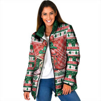 Personalized Cowgirl Boots Howdy Christmas Padded Jacket Western Christmas - Wonder Print Shop