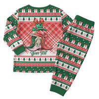 Personalized Cowgirl Boots Howdy Christmas Pajama Set Western Christmas - Wonder Print Shop