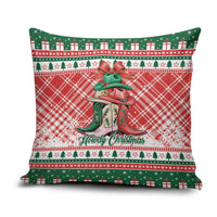 Cowgirl Boots Howdy Christmas Pillow Cover Western Christmas - Wonder Print Shop