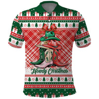 Personalized Cowgirl Boots Howdy Christmas Polo Shirt Western Christmas - Wonder Print Shop