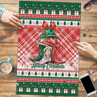 Cowgirl Boots Howdy Christmas Puzzle Western Christmas - Wonder Print Shop