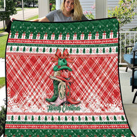 Cowgirl Boots Howdy Christmas Quilt Western Christmas - Wonder Print Shop