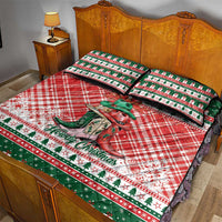 Cowgirl Boots Howdy Christmas Quilt Bed Set Western Christmas - Wonder Print Shop