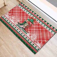 Cowgirl Boots Howdy Christmas Rubber Doormat Western Christmas - Wonder Print Shop