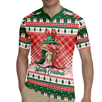 Personalized Cowgirl Boots Howdy Christmas Rugby Jersey Western Christmas - Wonder Print Shop