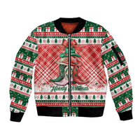 Personalized Cowgirl Boots Howdy Christmas Sleeve Zip Bomber Jacket Western Christmas - Wonder Print Shop