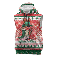 Personalized Cowgirl Boots Howdy Christmas Sleeveless Zip Hoodie Western Christmas - Wonder Print Shop
