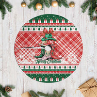 Cowgirl Boots Howdy Christmas Tree Skirt Western Christmas - Wonder Print Shop