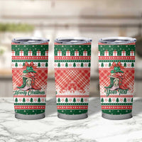 Personalized Cowgirl Boots Howdy Christmas Tumbler Cup Western Christmas - Wonder Print Shop