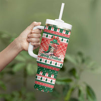 Personalized Cowgirl Boots Howdy Christmas Tumbler With Handle Western Christmas - Wonder Print Shop