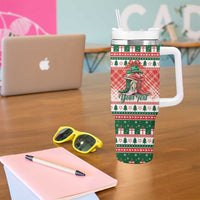 Personalized Cowgirl Boots Howdy Christmas Tumbler With Handle Western Christmas - Wonder Print Shop