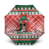 Cowgirl Boots Howdy Christmas Umbrella Western Christmas - Wonder Print Shop