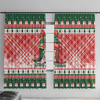 Cowgirl Boots Howdy Christmas Window Curtain Western Christmas - Wonder Print Shop