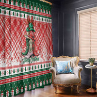 Cowgirl Boots Howdy Christmas Window Curtain Western Christmas - Wonder Print Shop