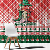 Cowgirl Boots Howdy Christmas Window Curtain Western Christmas - Wonder Print Shop