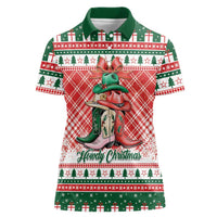 Personalized Cowgirl Boots Howdy Christmas Women Polo Shirt Western Christmas - Wonder Print Shop