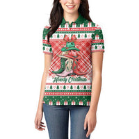 Personalized Cowgirl Boots Howdy Christmas Women Polo Shirt Western Christmas - Wonder Print Shop