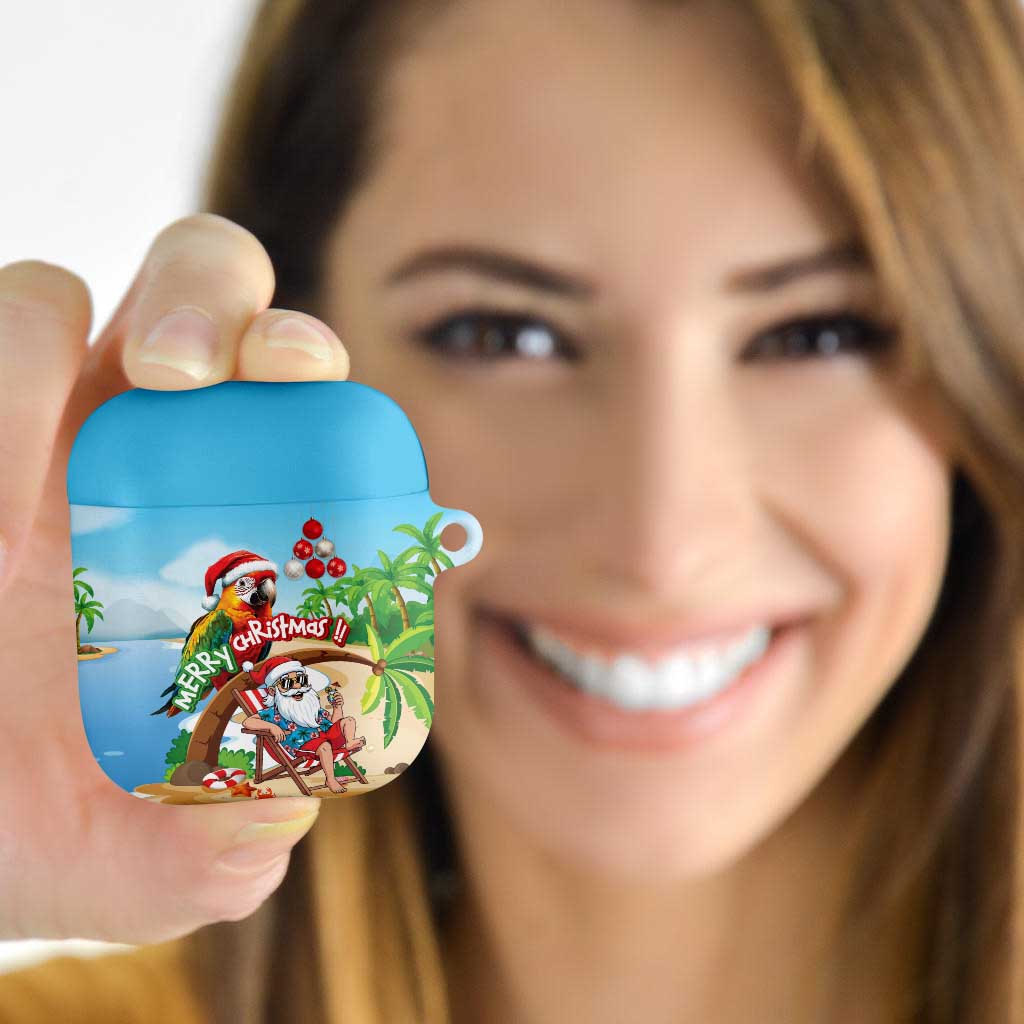 Hawaii Santa Parrot Christmas AirPods Case Summer Vibe - Wonder Print Shop