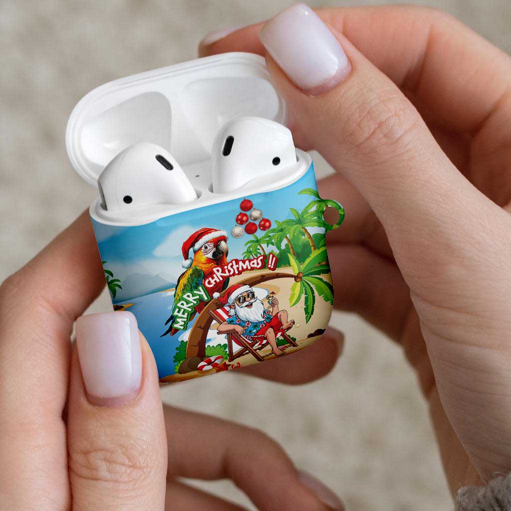 Hawaii Santa Parrot Christmas AirPods Case Summer Vibe - Wonder Print Shop