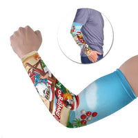 Personalized Hawaii Santa Parrot Christmas Arm Sleeves Summer Vibe - Wonder Print Shop