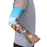Personalized Hawaii Santa Parrot Christmas Arm Sleeves Summer Vibe - Wonder Print Shop