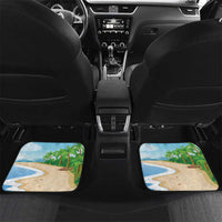 Personalized Hawaii Santa Parrot Christmas Car Mats Summer Vibe - Wonder Print Shop