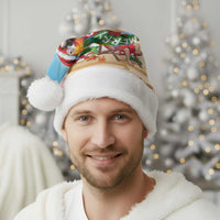 Hawaii Santa Parrot Christmas Santa Hat Summer Vibe - Wonder Print Shop