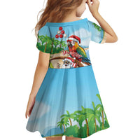 Personalized Hawaii Santa Parrot Christmas Family Matching Tank Maxi Dress and Hawaiian Shirt Summer Vibe - Wonder Print Shop