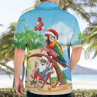 Personalized Hawaii Santa Parrot Christmas Hawaiian Shirt Summer Vibe - Wonder Print Shop