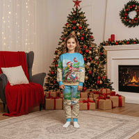 Personalized Hawaii Santa Parrot Christmas Pajama Set Summer Vibe - Wonder Print Shop