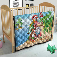 Hawaii Santa Parrot Christmas Quilt Summer Vibe - Wonder Print Shop