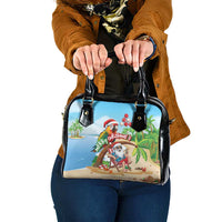Hawaii Santa Parrot Christmas Shoulder Handbag Summer Vibe - Wonder Print Shop