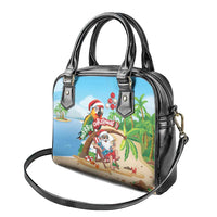 Hawaii Santa Parrot Christmas Shoulder Handbag Summer Vibe - Wonder Print Shop