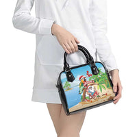 Hawaii Santa Parrot Christmas Shoulder Handbag Summer Vibe - Wonder Print Shop