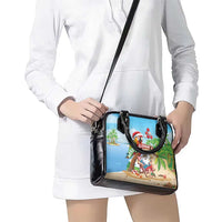 Hawaii Santa Parrot Christmas Shoulder Handbag Summer Vibe - Wonder Print Shop