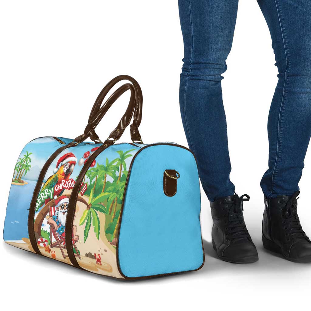 Hawaii Santa Parrot Christmas Travel Bag Summer Vibe - Wonder Print Shop