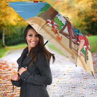 Hawaii Santa Parrot Christmas Umbrella Summer Vibe - Wonder Print Shop