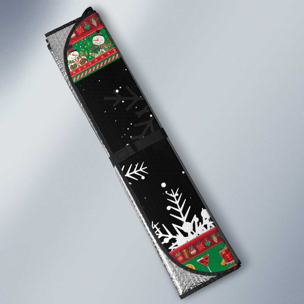 Sip Sparkle Sleigh Christmas Margarita Auto Sun Shade Funny Christmas Spirit - Wonder Print Shop