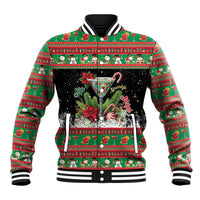 Sip Sparkle Sleigh Christmas Margarita Baseball Jacket Funny Christmas Spirit - Wonder Print Shop