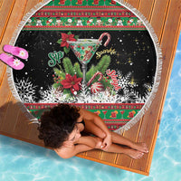 Sip Sparkle Sleigh Christmas Margarita Beach Blanket Funny Christmas Spirit - Wonder Print Shop