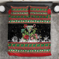 Sip Sparkle Sleigh Christmas Margarita Bedding Set Funny Christmas Spirit - Wonder Print Shop