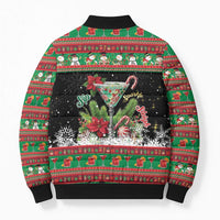 Sip Sparkle Sleigh Christmas Margarita Bomber Puffer Jacket Funny Christmas Spirit - Wonder Print Shop