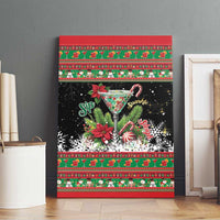 Sip Sparkle Sleigh Christmas Margarita Canvas Wall Art Funny Christmas Spirit - Wonder Print Shop